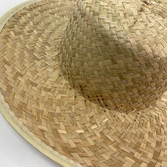 Wide Brim Straw Narrow Back Sun Hat Woman Summer Beach Boho Peasant Resort - Picture 5 of 10